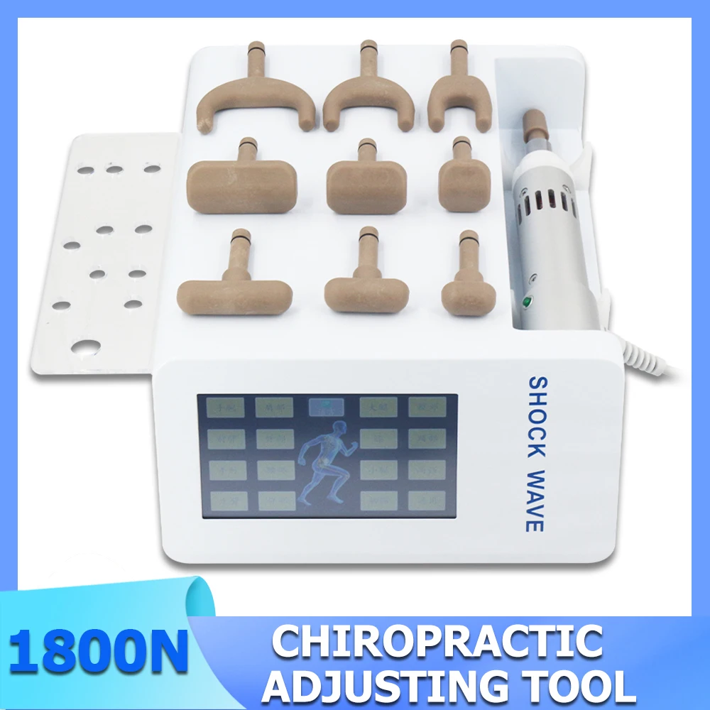 ﻿ 1800N Electric Correction Gun Spinal Adjustable Massage Impulse Spine Cervical Massager New Chiropractic Adjusting Tools