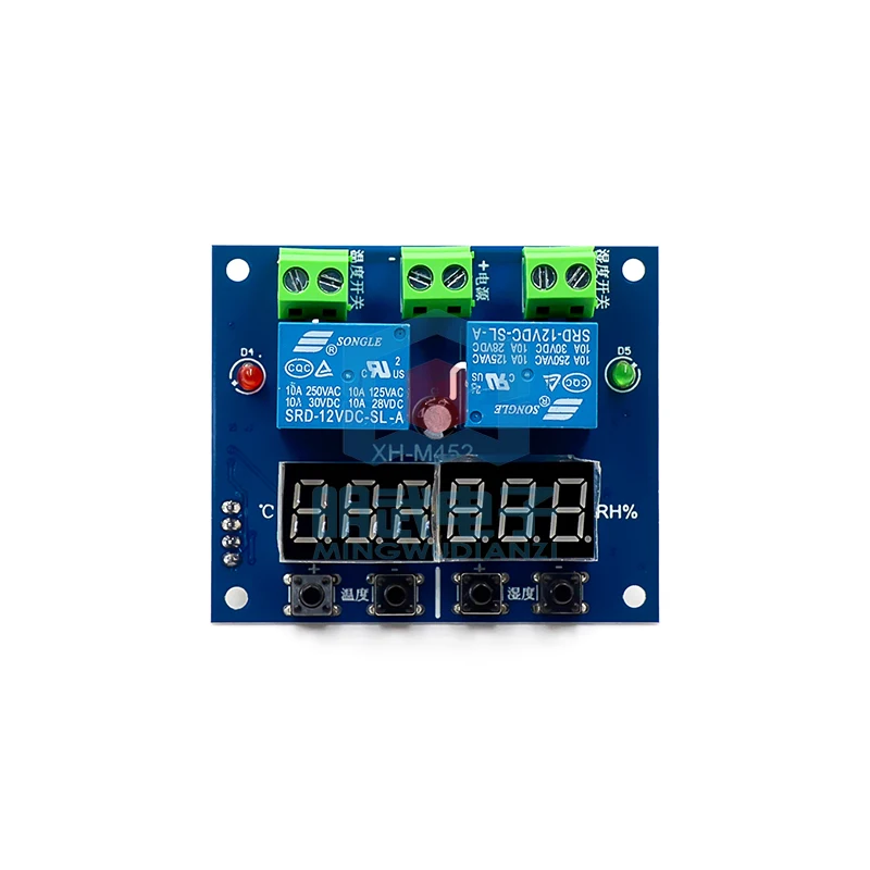 XH-M452 Temperature And Humidity Control Module Digital Display High Precision Dual Output Automatic Constant Control Board