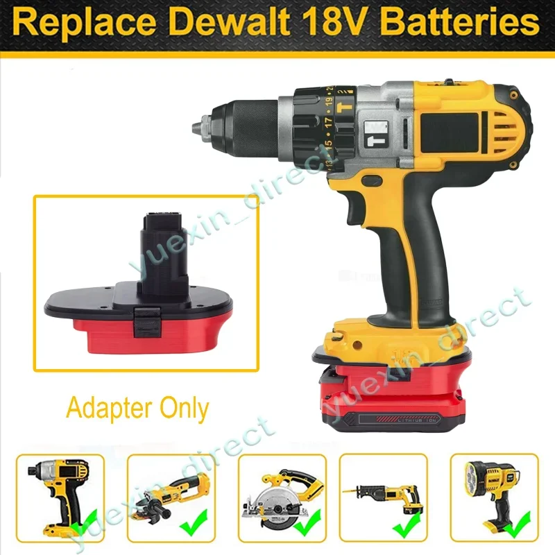 cordless battery adapter converter ni cd bateria tools adapter fit para artesao v20 20v serie xrp 01