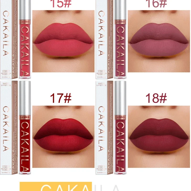 18 Colors Matte Lipgloss Wholesale Cheap Liquid Lipstick Makeup Lip Color Batom Long Lasting Sexy Red Pink Nude Lip Gloss Bulk