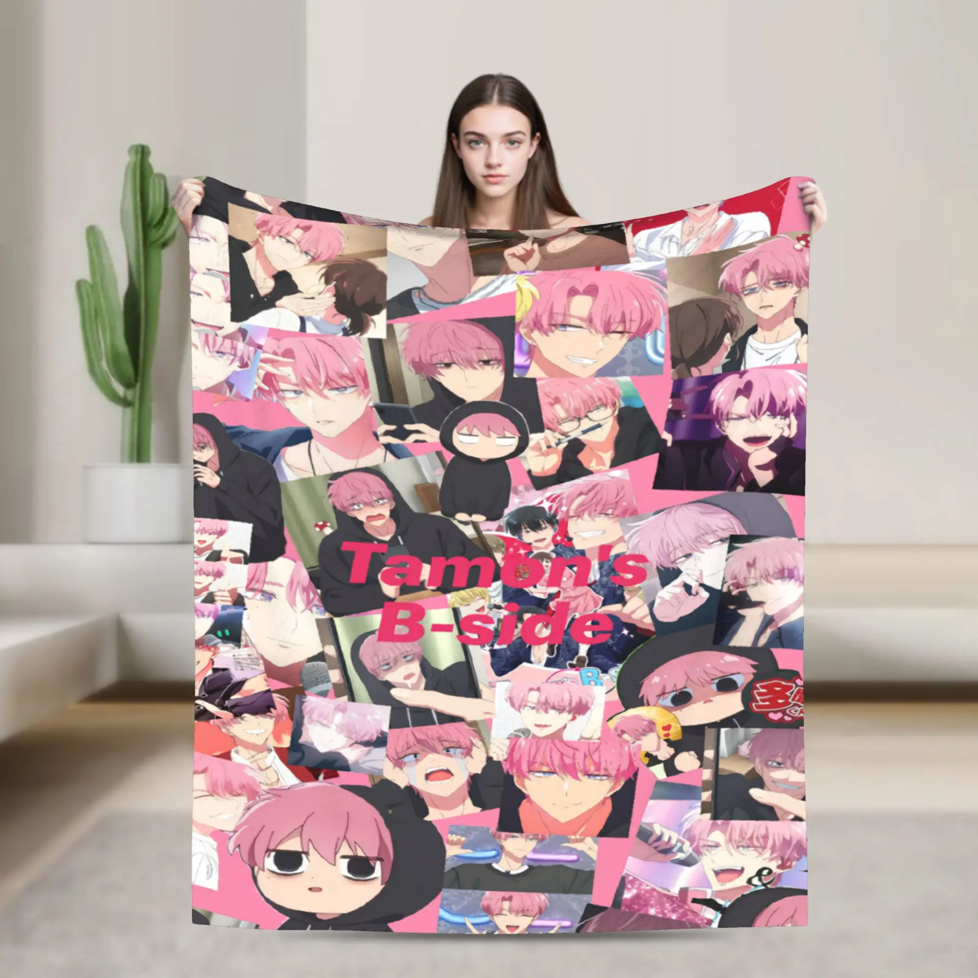 New Arrival Tamon's ANIME Blanket Soft Fleece  Cozy Throw Blankets Machine Washable