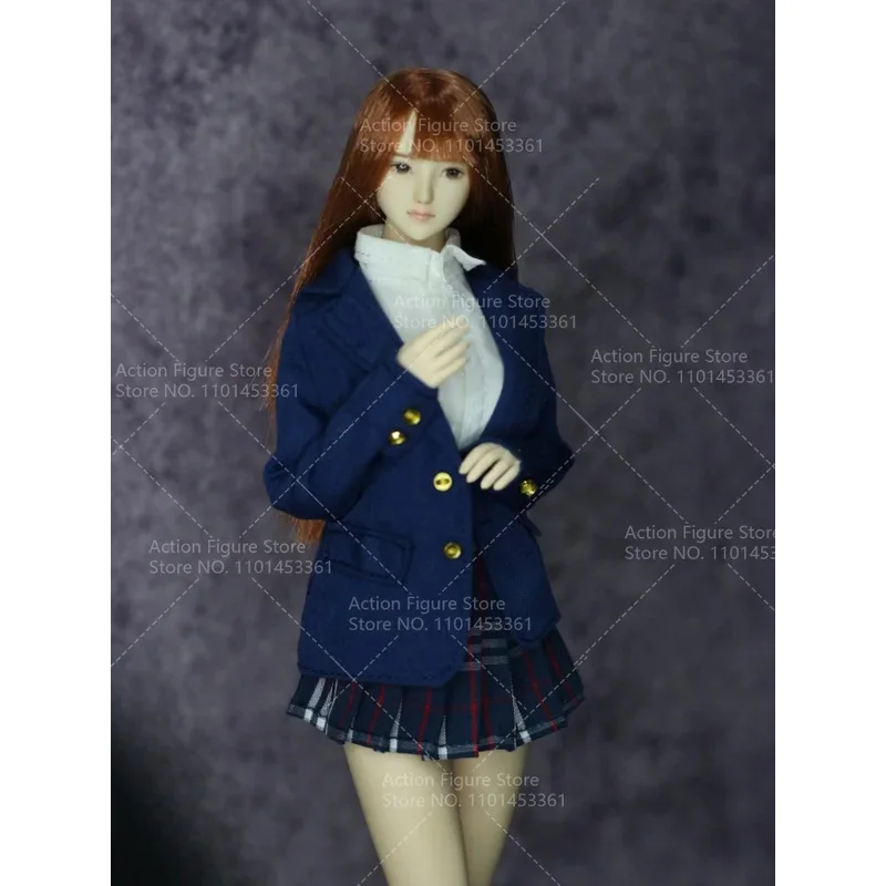 1/6 مقياس أنثى الجندي طالب النمط البريطاني سترة JK موحدة طويلة الأكمام السترة معطف صالح 12 بوصة عمل نموذج لجسم الجسم