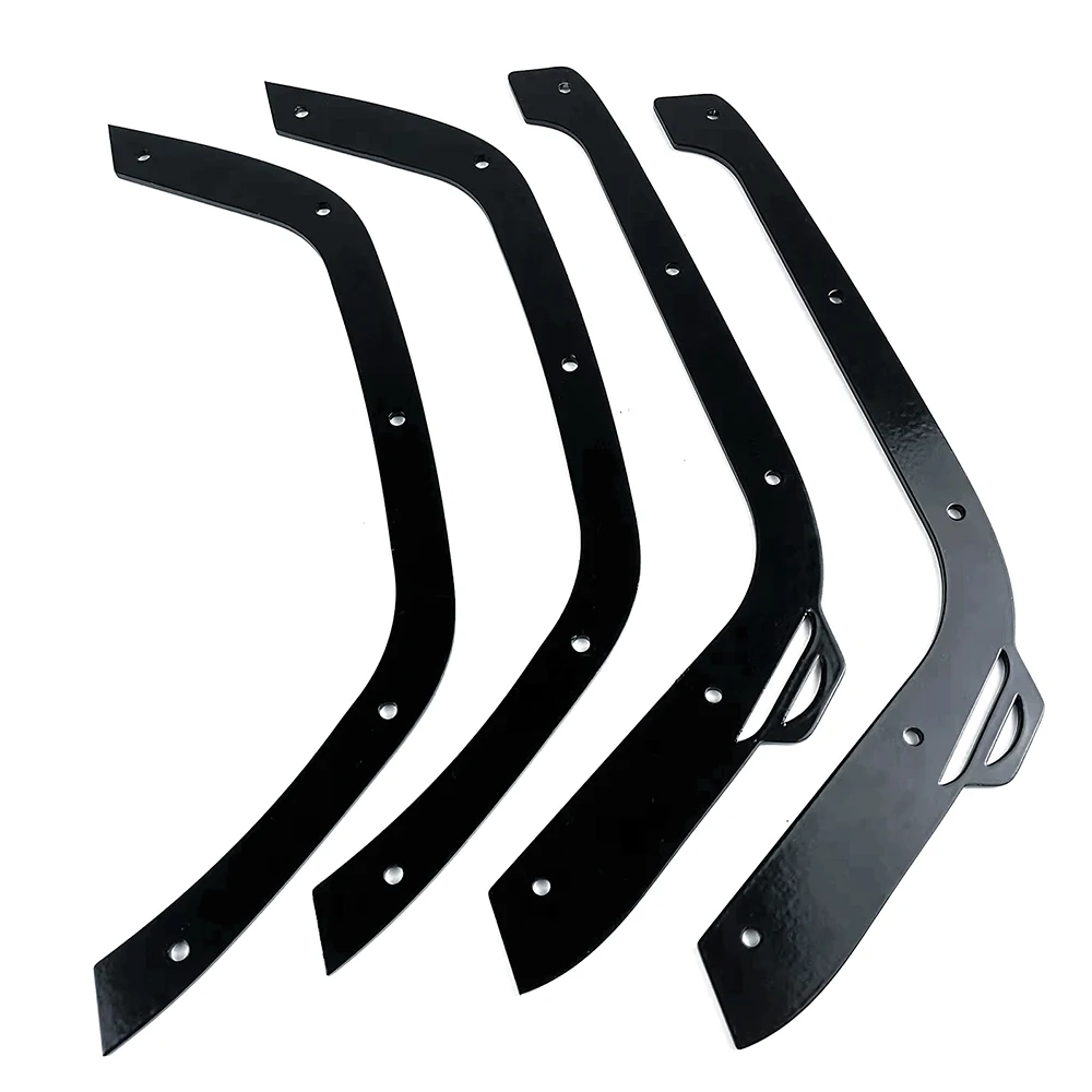 MIBIDAO Metal Fender Flares Prevent Scratch Wheel Eyebrow for Axial SCX6 AXI05000 Jeep Wrangler 1/6 RC Crawler Car Model Parts