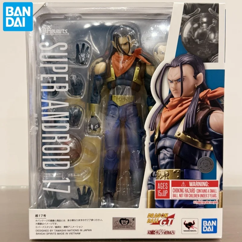 

Original Bandai S.H.Figuarts Dragon Ball Figure Pvc Gt Super Android 17 Customization Toy Model Collection Action Figure Gift