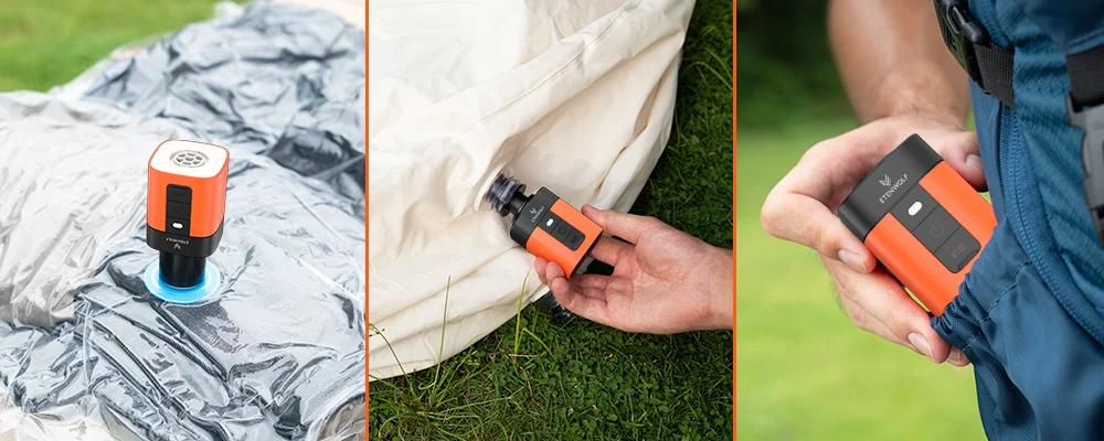 ETENWOLF AIR 3SE Elektrische Luftpumpe 1300mAh Campinglampe Outdoor-Pumpe für Luftmatratzen, Pool-Luftmatratzen, Schlafunterlagen – Detail 18