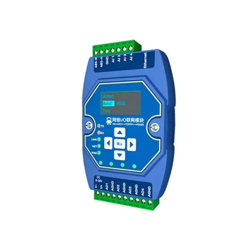 ME31-XAXA0404 4AI+4AO Ethernet I/O Module  4 Analog Output/ Input Supports Modbus the TCP/RTU Protocol