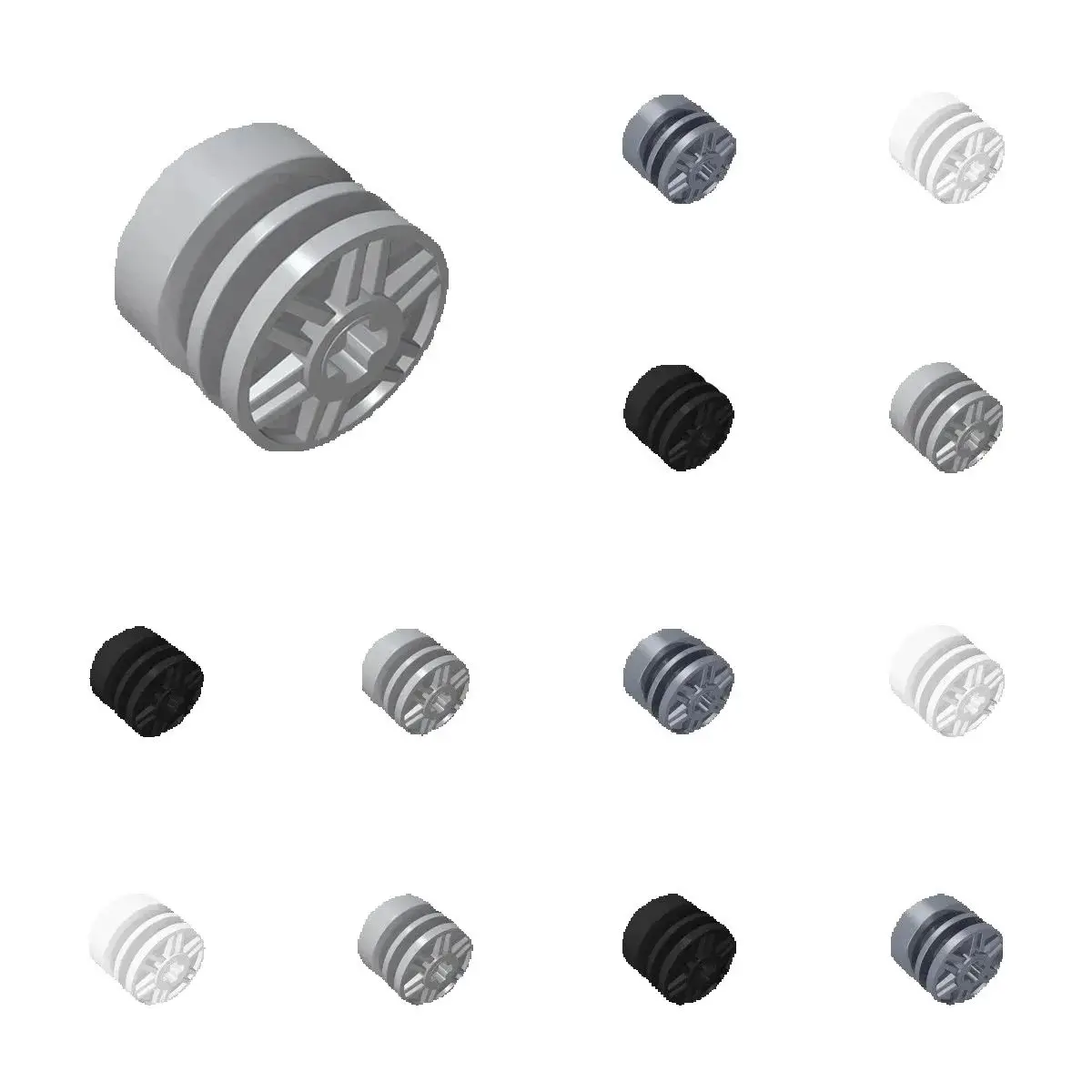 

50 шт. 55982 18x14 мм, комплект строительных блоков с отверстием для оси, поддельные болты, неглубокие кирпичи, игрушки из частиц, подарки на день рождения для детей