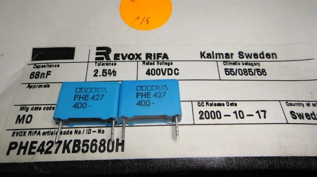 

10pcs/30pcs original RIFA PHE427 series 0.068uf/400v 68nf 683 17.5x6x11.9mm P:15mm new film capacitor 15mm free shipping