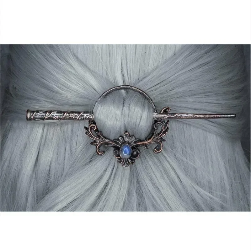 Lady Vintage Metal Chopsticks Nordic Style Headdress Gothic Punk Hair Sticks Girls Hair Accessories for Women Creative Gifts