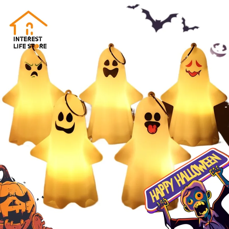 

New Halloween Portable Ornaments Fun Horror Atmosphere Lamp Kids Toy Halloween Party Decorations Props Home Decor Supplies Gifts