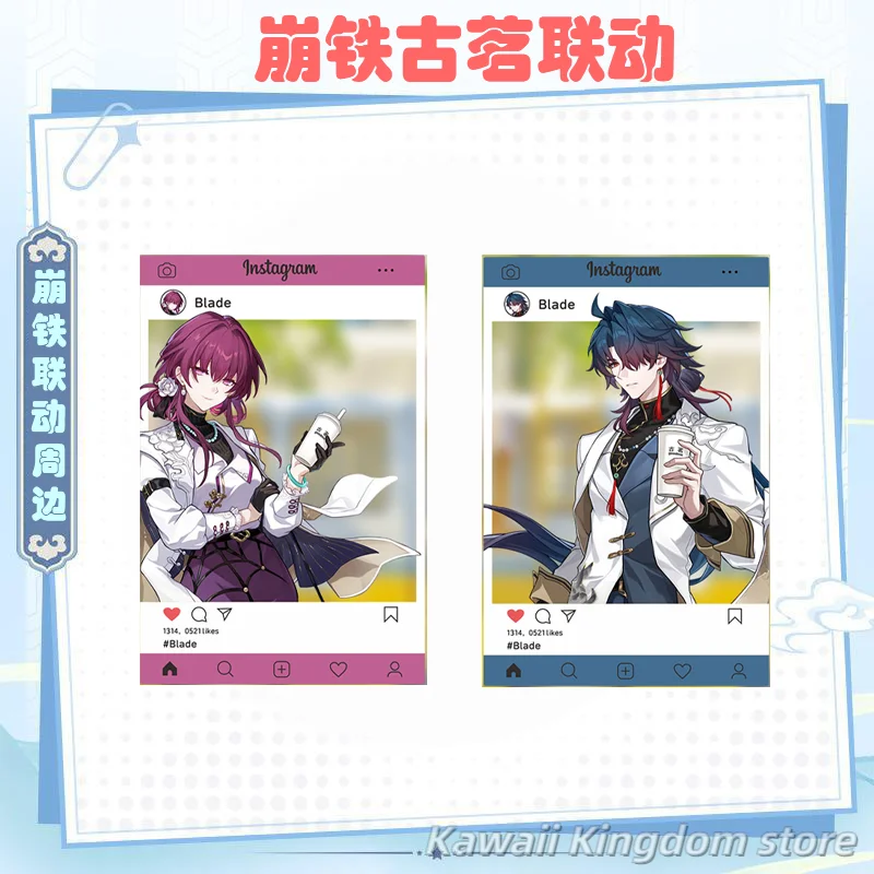 Honkai: Star Rail Kafka Blade Anime Cosplay Group Photo Transparent Card Polaroid Badge Mascot Student Accessory Fans Gift
