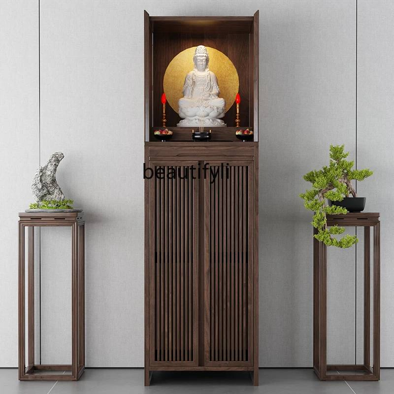 

Chinese Style Clothes Closet Avalokitesvara Buddha Shrine Household Shrine Altar God of Wealth Cabinet