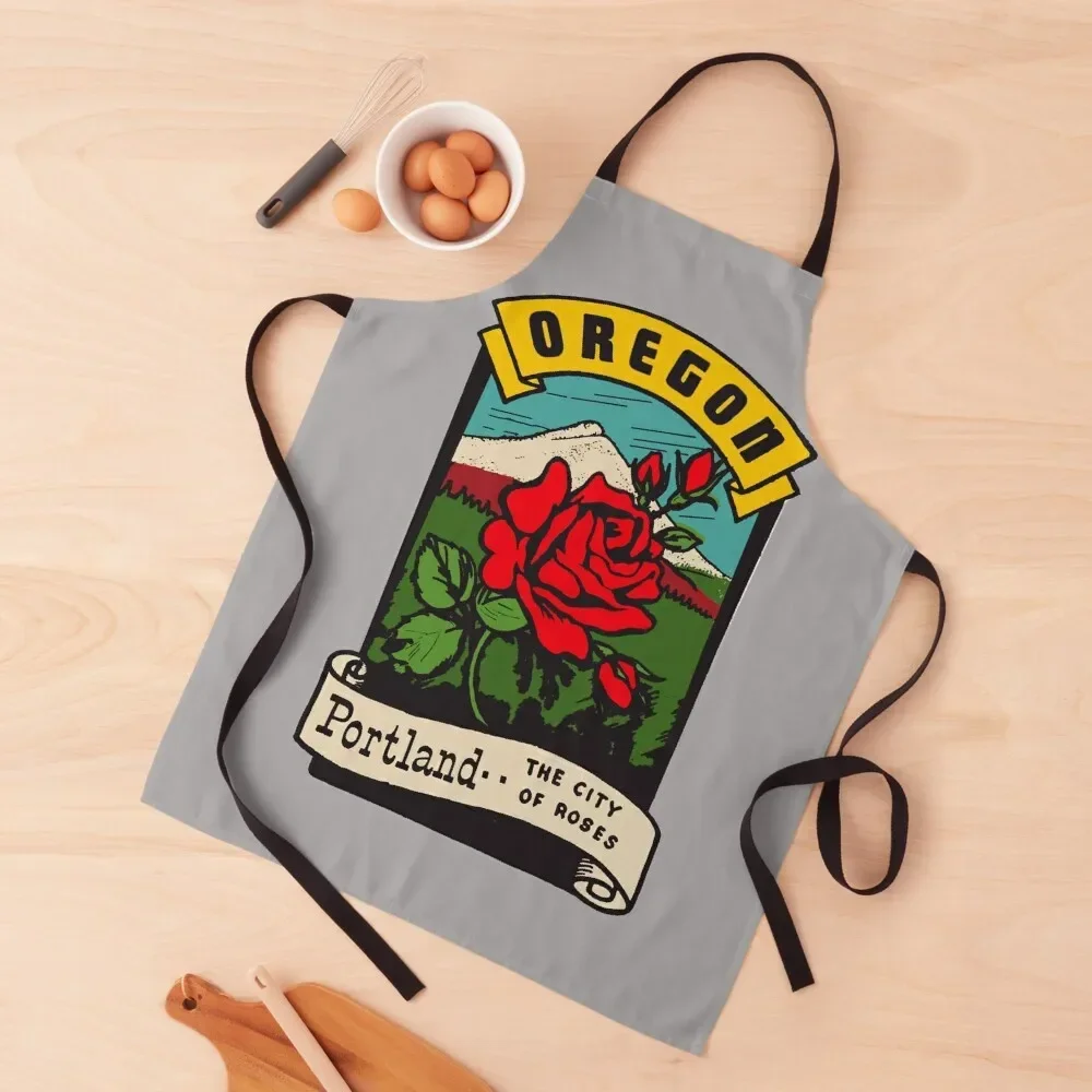 

Vintage Portland Decal Apron Kitchen And Home Items Kitchens Accessories Women's Apron