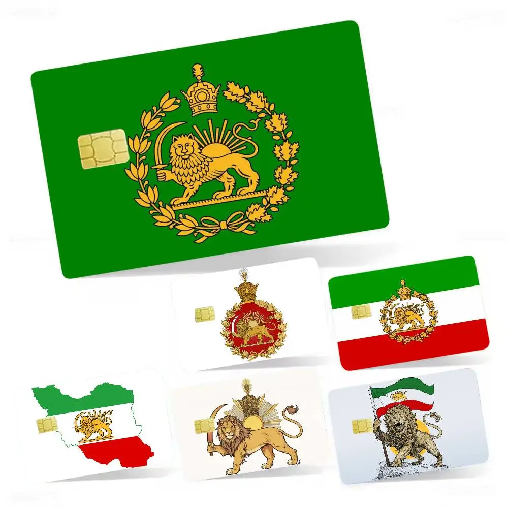 

I-Iran P-Pahlavi Flag Film Skin for Debit Credit Bank Visa Card Decal Cover