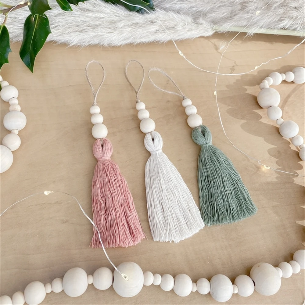 

Mini Macrame Wall Hanging Pure Hand-crocheted Cute Creative Mushroom Car Pendant Bag Pendant Curtain Tie Tassel Ornaments Gift