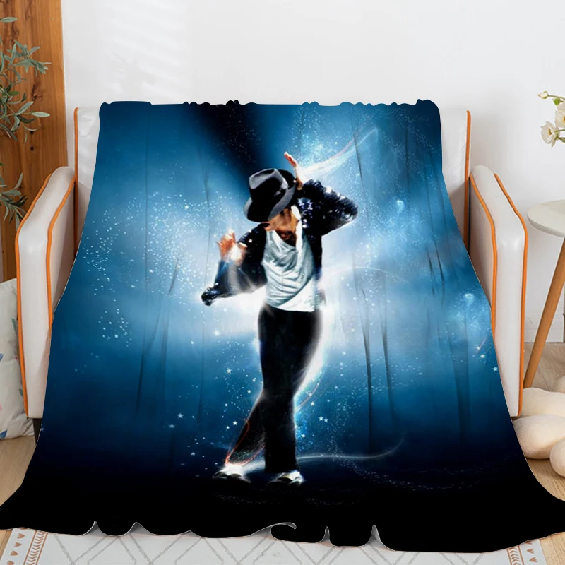 

Nap Blanket Sofa M-Michael J-Jackson Knee Bed Fleece Camping Warm Winter Fluffy Soft Blankets King Size Microfiber Bedding