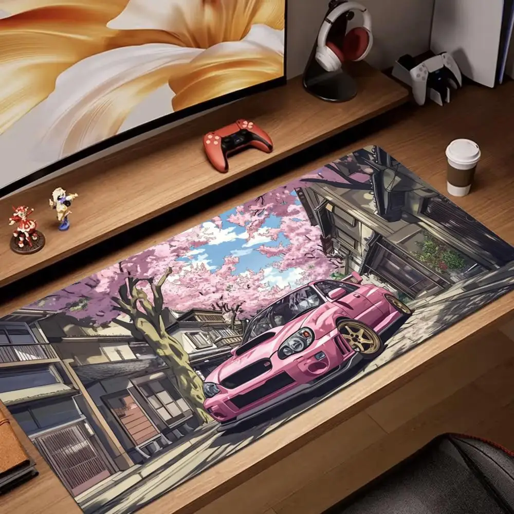 

Pink sports car Mouse Pad Desk Mat gaming mats pc accessories keyboard expansion pads laptop office pad rubber anti-slip base