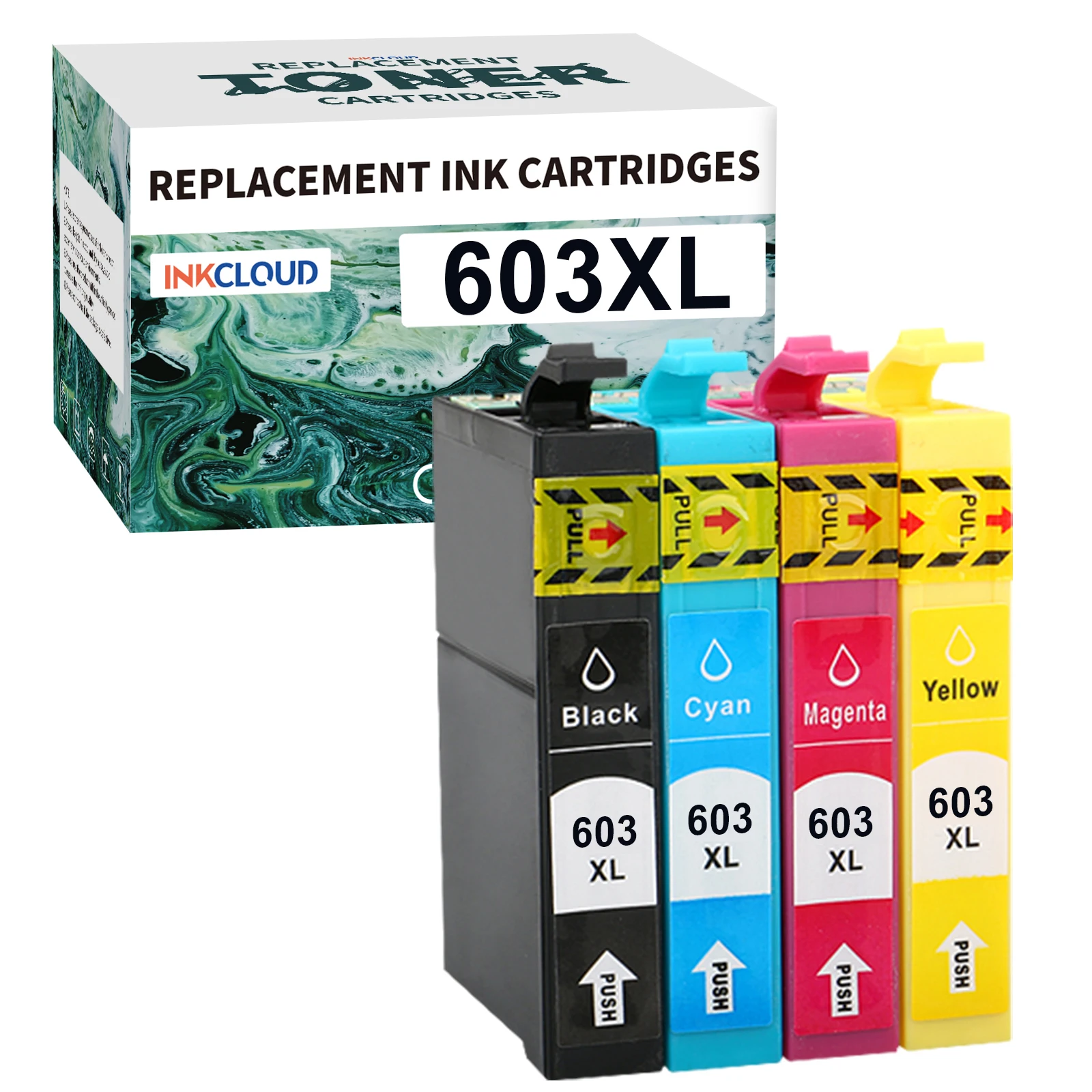 INKCLOUD 603 603XL cartouches d'encre compatibles pour Epson XP 2100 2150 4155 4105 3150 2155 3100 4100 4150 WF 2850D