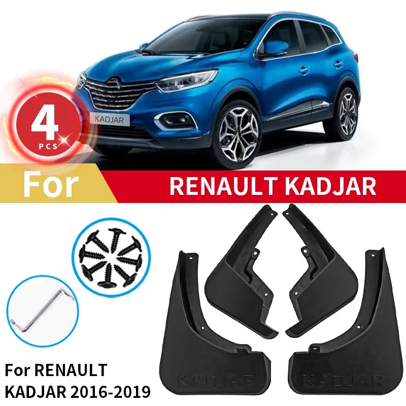 

Mudguards For Renault Kadjar 2016 2017 2018 2019 Rear Wheel Mud Flaps Car Accessories Splash Guards Mud Fenders Kit Mudflaps