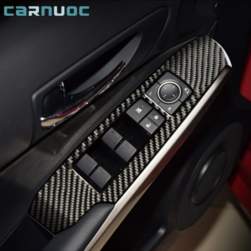 

Car Interior Mouldings Decorative Accessories For Lexus IS250 NX200 IS350 300H 2013-2019 Carbon Fiber Door Lift Panel Stickers