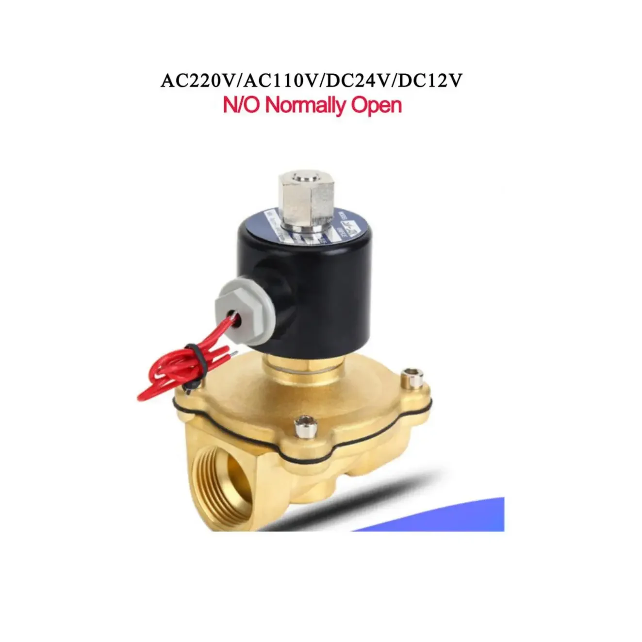 Electric Brass Solenoid Valve 1/4/