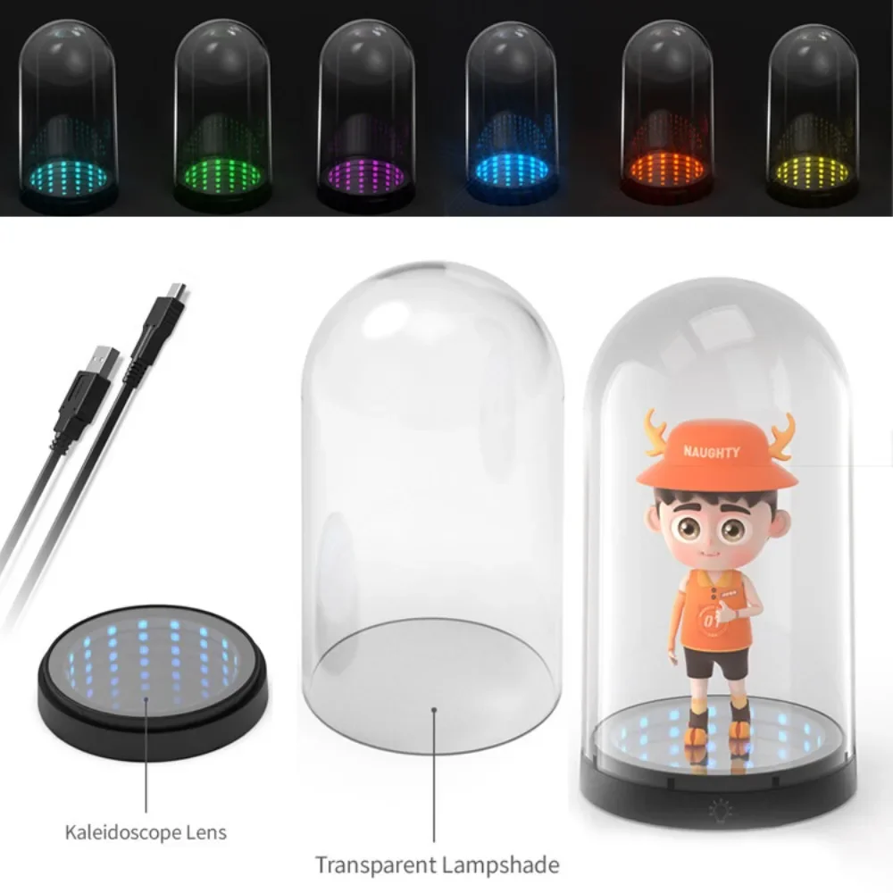 

Game Doll Display Box Led Showcase for Nintendo Switch Amiibo Doll Transparent Garage Kits Storage Case