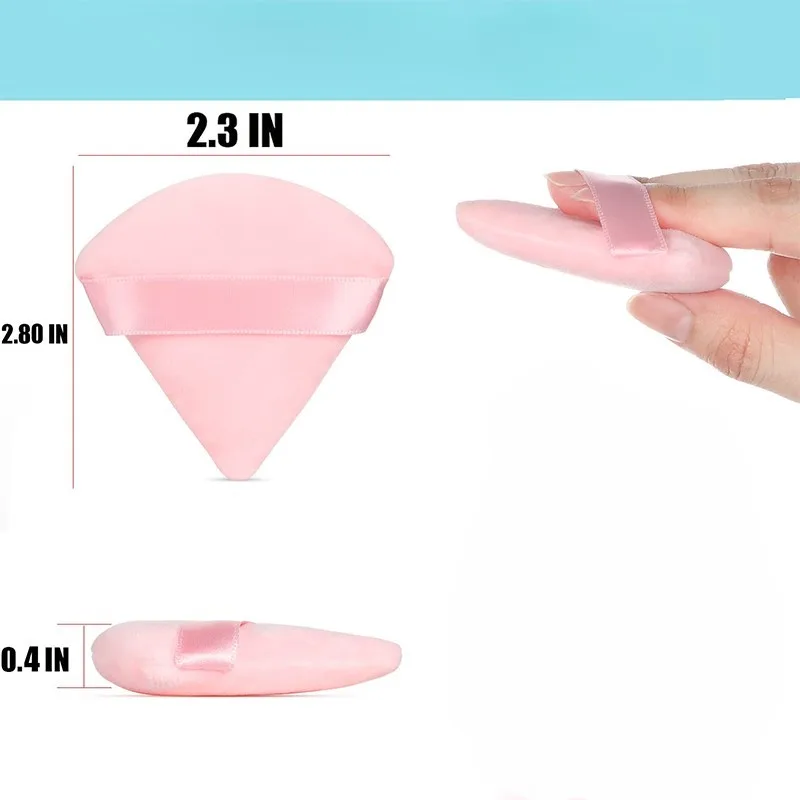 5 esponjas triangulares para polvos, esponjas para polvos secos y húmedos, herramienta de maquillaje de belleza triangular, esponjas para polvos triangulares.