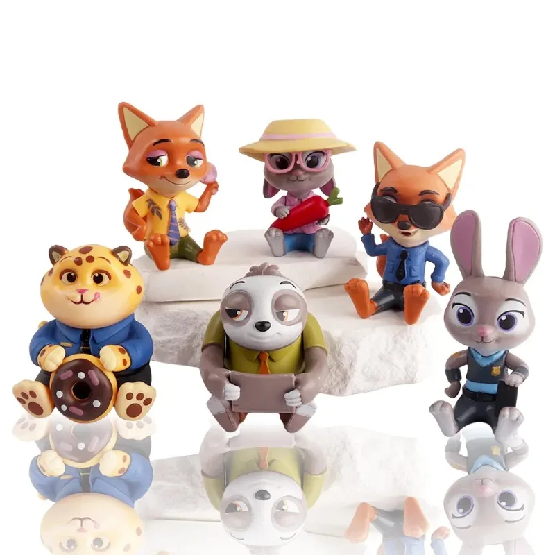 NIEUWE Disney Zootopia Serie Goede Zitten Blind Box Beeldjes Leuke Judith Nick Flash Finnick Desktop Ornamenten Kinderen Verjaardagscadeautjes