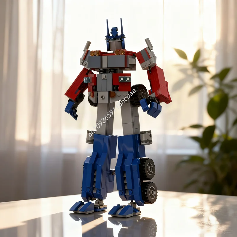 

510 шт. MOC поколения 1, вдохновленная модель Optimus Prime, строительные блоки, рождественские подарки, архитектура, сборная игрушка, идея «сделай сам», кирпич