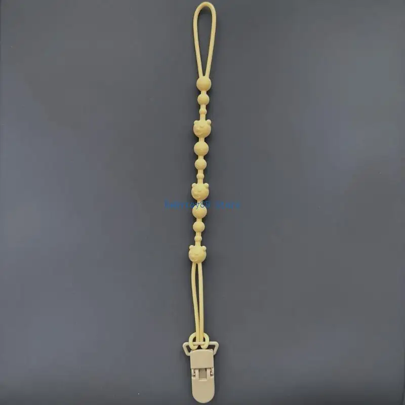 Y4UD Простая силиконовая цепочка для детской соски, простой в использовании зажим для соски, зажим для игрушки при прорезывании