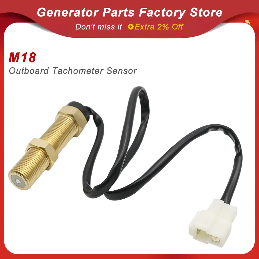M18 Outboard Tachometer Sensor RPM Tacho Sender for Digital Tachometer Fit Car Truck Yacht Boat Motor Speed Meter Sensor