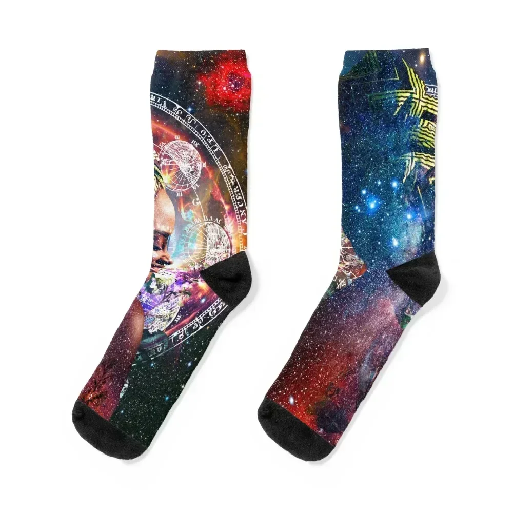 Virgo Zodiac Art Socks christmas gift christmas gifts snow Socks Women's Men's