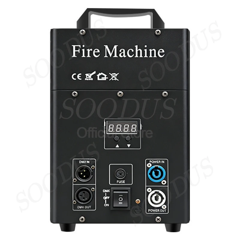 100W Stage Flame Machine Single Head Fire Jet Effect DMX512 Dynamic Flame Jet Stage Pyrotechnic Machine for Outdoor Party Event