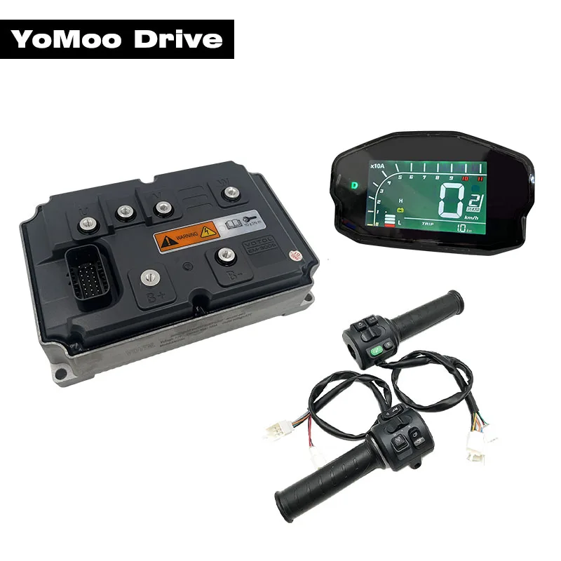 

VOTOL EM300S Brushless DC Controller 72V Peak 700A with DKD Display, T08 Throttle For 8KW-10KW Wheel Hub/PMSM Mid-Drive Motor