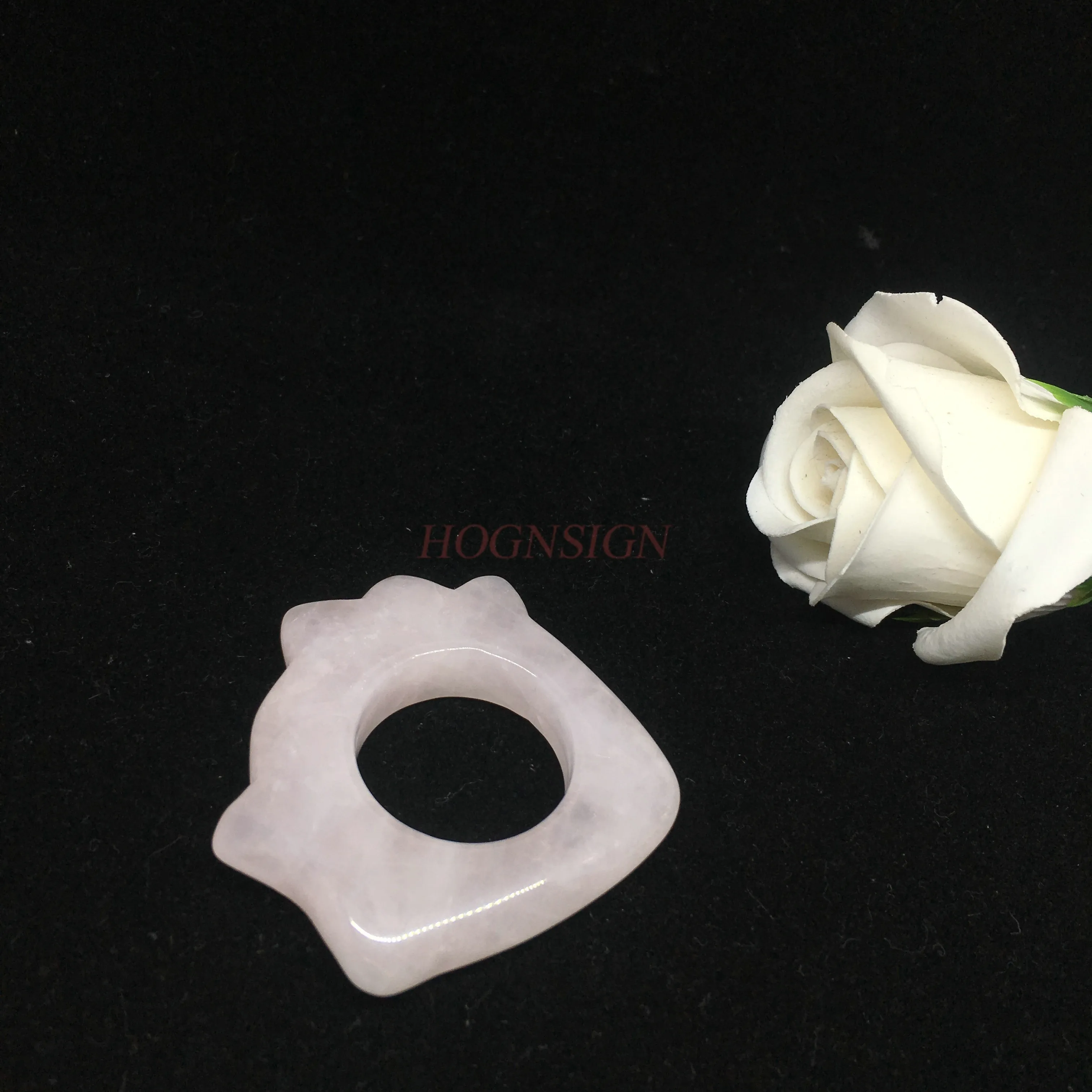 

Скребковая доска для лица, тянущая через дноуглубитель, скребковая доска из меридиана, натуральный розовый кристалл, нефритовое кольцо, пряжка, скребковая доска