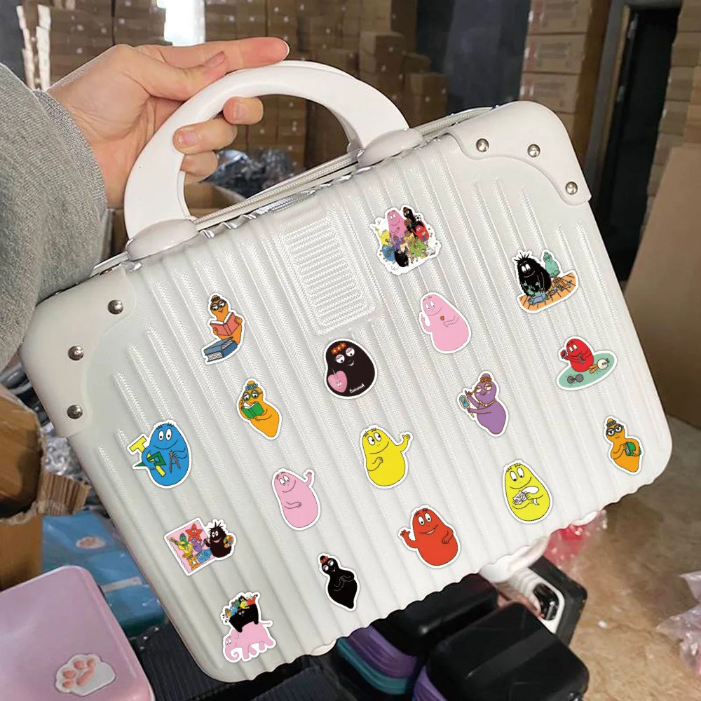 10/30/52 قطعة الكرتون ليه Barbapapa ملصق DIY بها بنفسك الديكور البلاستيكية مقاوم للماء لوح التزلج دفتر الكتابة على الجدران لعبة #5