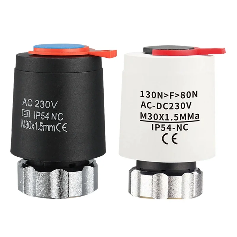 230V Normally Close Electric Thermal Actuator For Manifold Underfloor Heating Valve Calefaccion Suelo Radiante Actuador