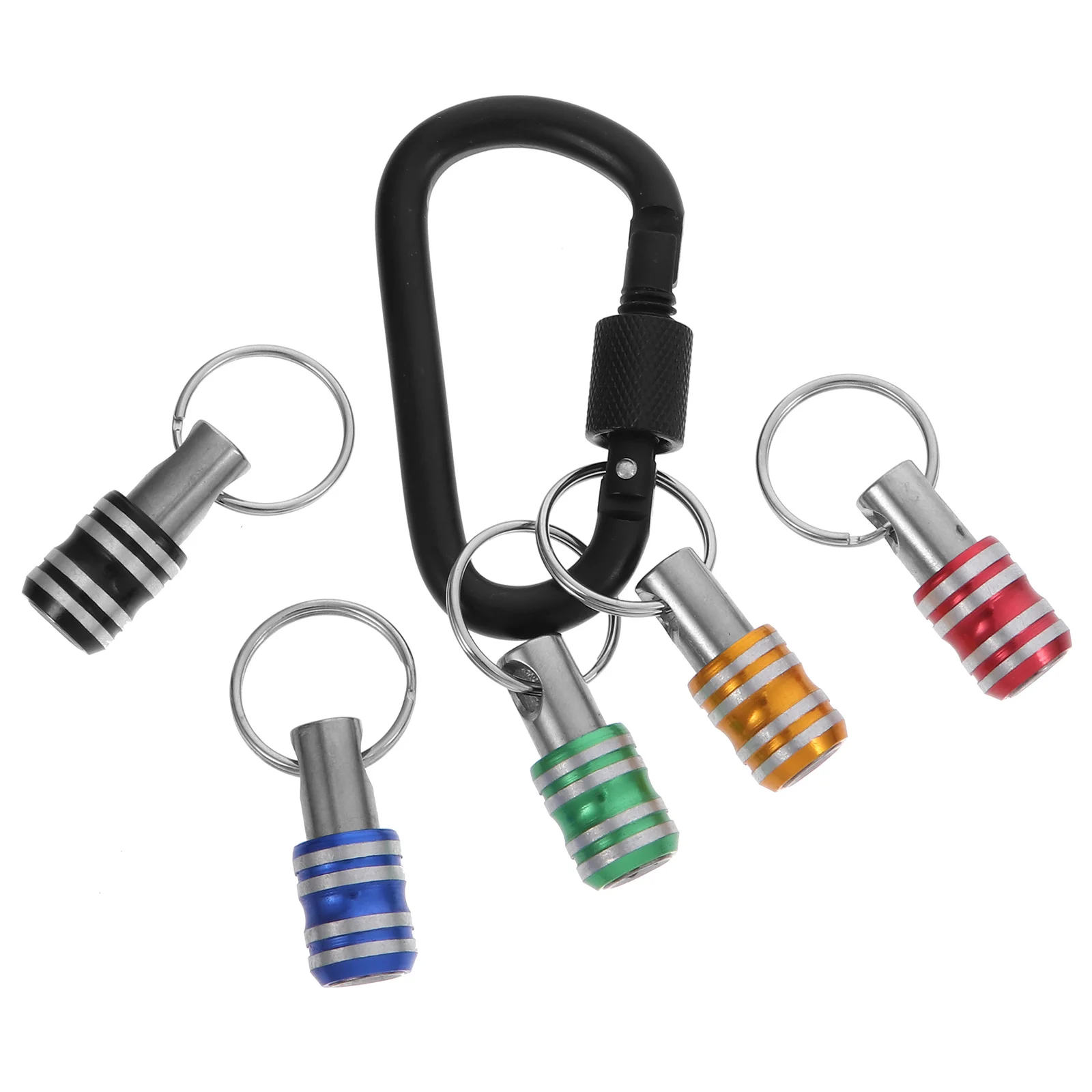5 قطعة ملحقات سلسلة المفاتيح مقاومة للصدأ مقاومة للاهتراء المدمجة المحمولة حلقة تسلق مرفق السلس الشريحة مفك فتاحة الزجاجات #2