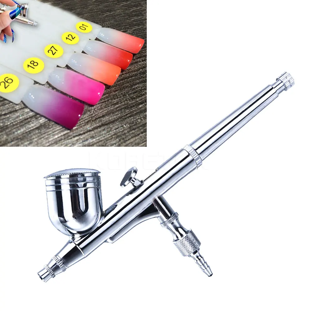 0,3 mm Dual Action Airbrush Spritzpistole Airless Air Gravity Modell Feed Spritzpistole für Körperbemalung und Modellmalerei Nagelwerkzeug