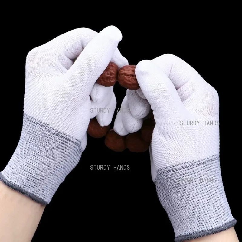 20 Pairs of Polyester Gloves White Split Finger Gloves Universal Wear-resistant Polyester Gloves Household Cleaning Products