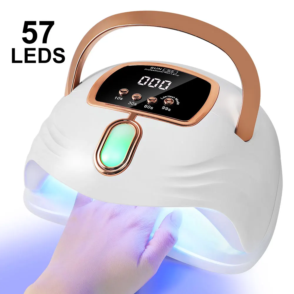 NEW Nail Lamp 57LED Nail UV Gel Light Fast Dryer For Nails Gel Polish Curing with 4 Timers Portable Large Space Automatic Sensor