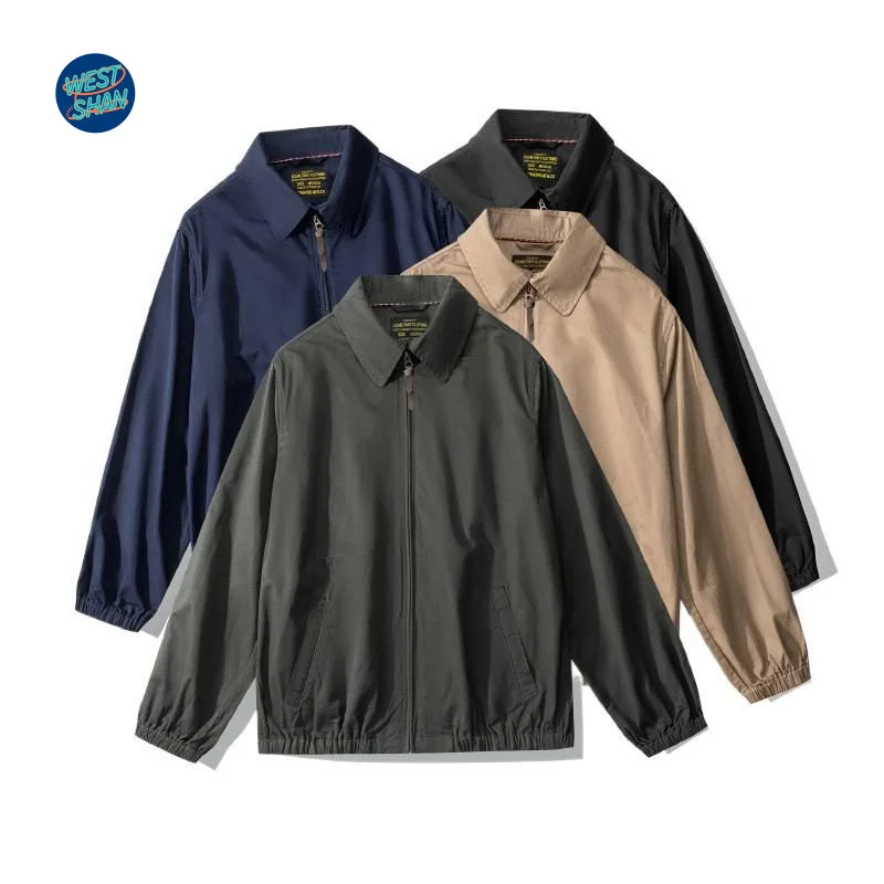 

Westshan High Quality EU US Size Luxury Outdoor Clothing Casual Retro Zip Jacket Dailly Fall Men Business Hunting Jacket