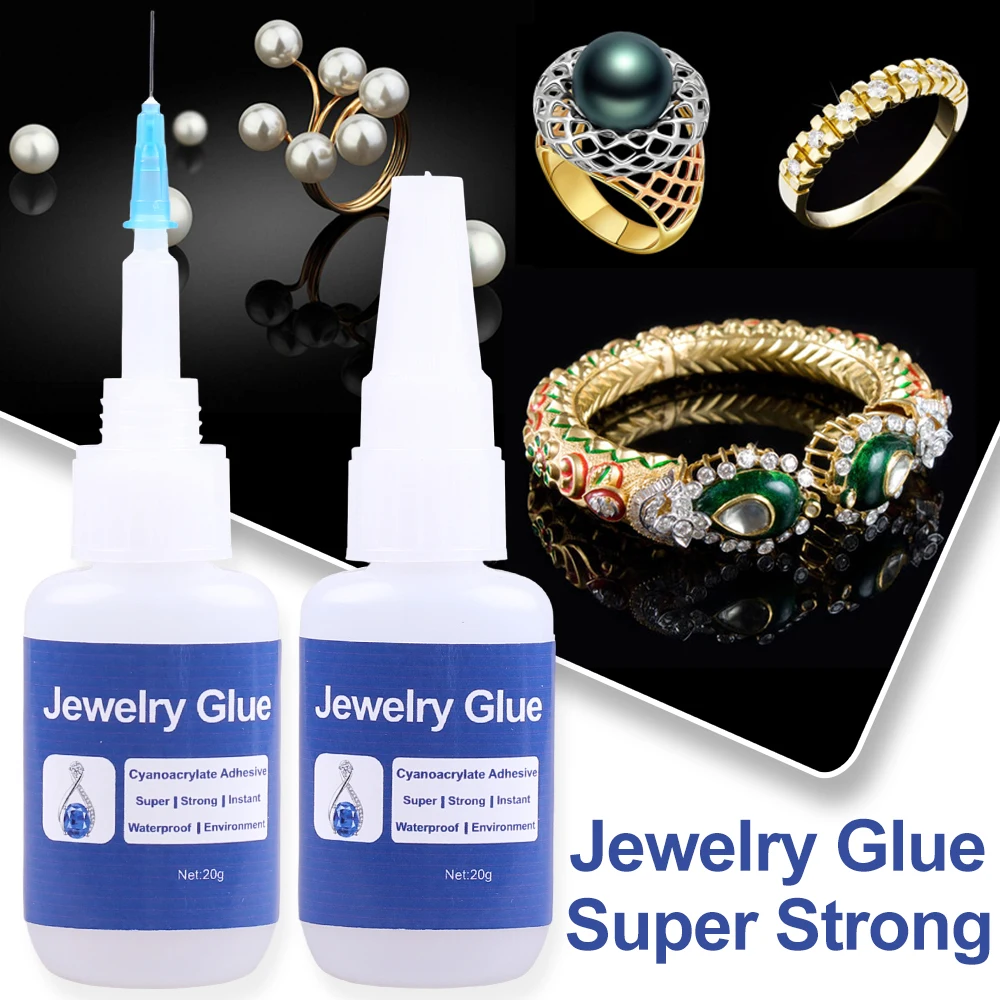 Professional Super Glue Jewelry Rhinestone Strong Instant Adhesive Wood Craft Model Silver Metal Stone Cyanoacrylate 502 Cement