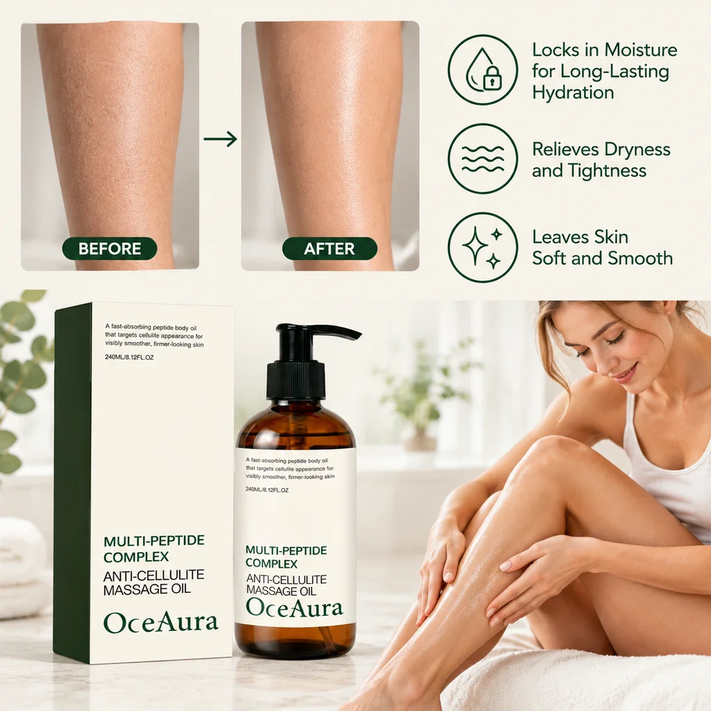 Body Massage Oil Body Skin Serum Moisturizing Nourishing Smoothing For All Body Skin Post Shower Daily Massage Care