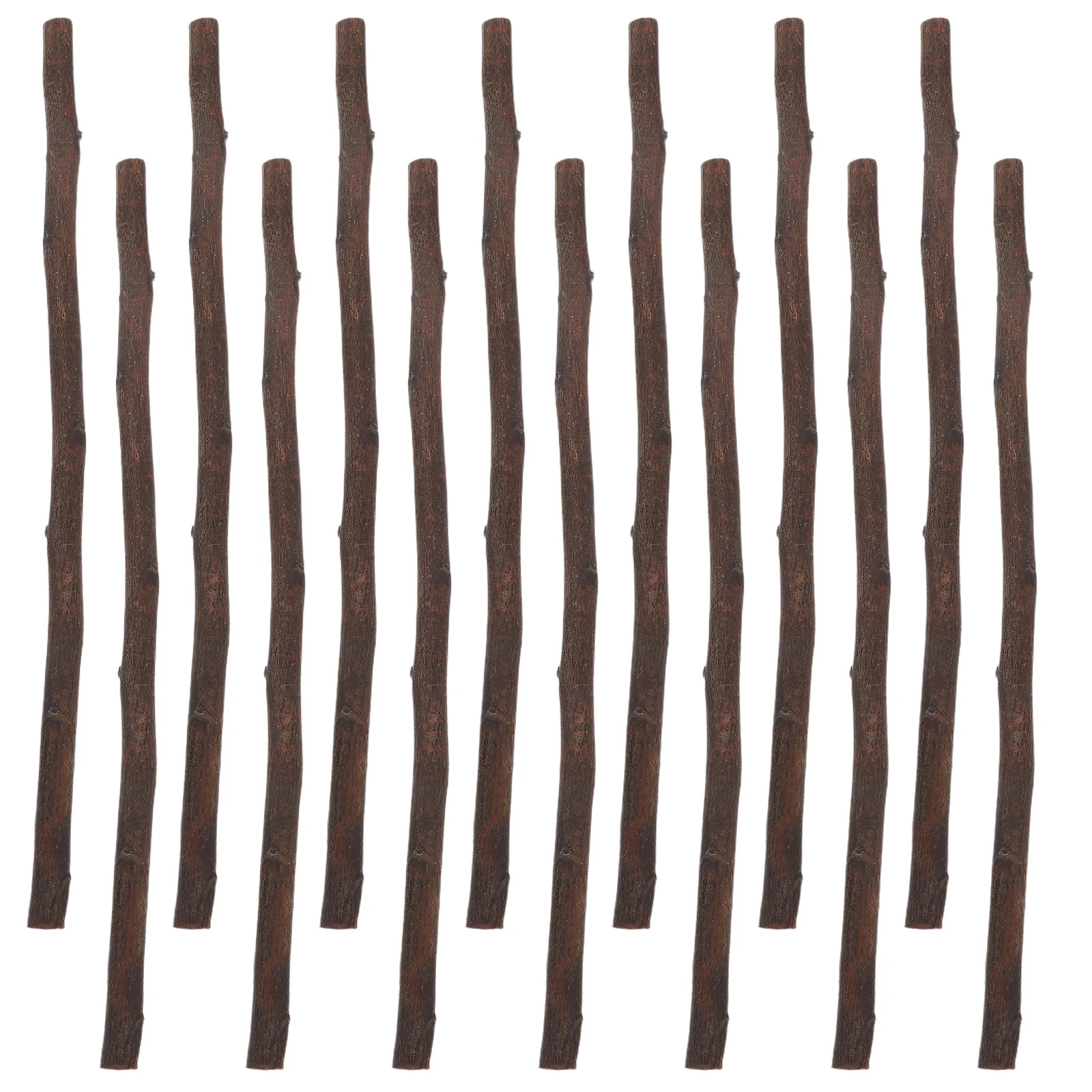 

50 Pcs Wood Sticks 20cm Brown Branches Natural Wooden Materials for Crafts Projects Kids Activities Garden Canes 4ft