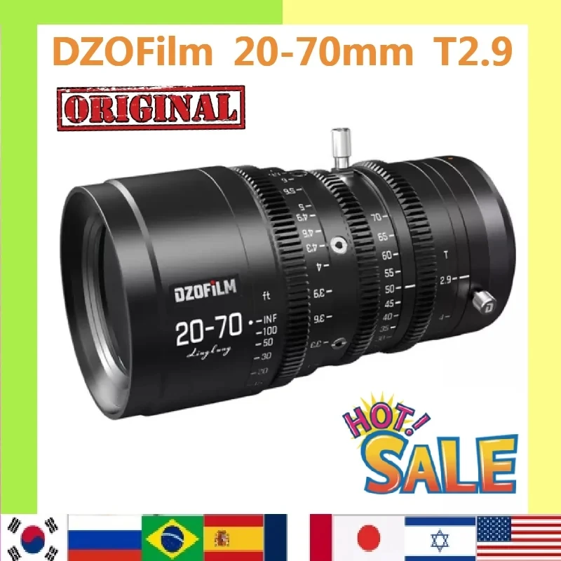 DZOFilm DZO 20-70mm T2.9 MFT Parfocal Cine Standard Zoom Lens for Micro Four Thirds Camera Lens