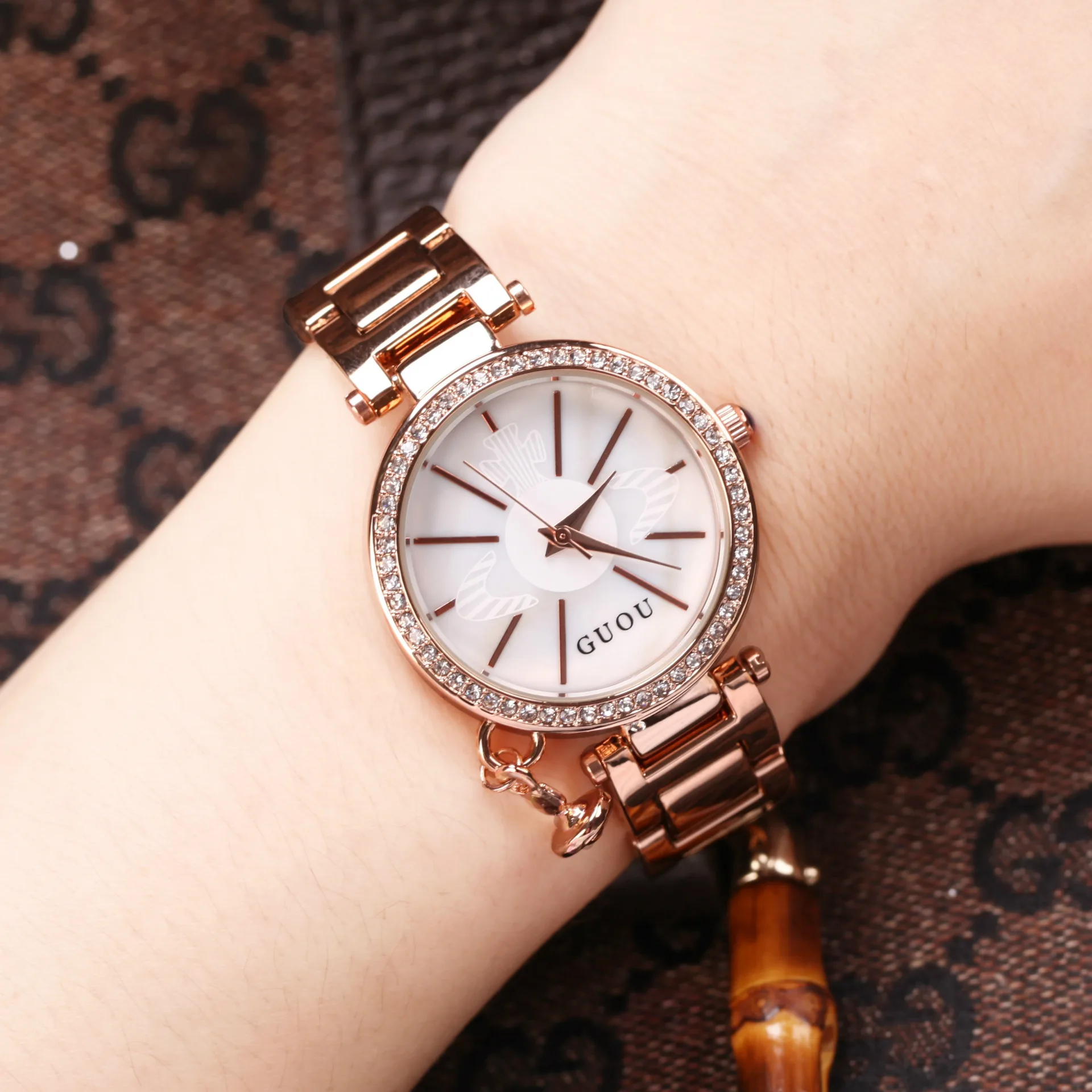 

Elegant Women'S Wristwatch, Simple Style Steel Band Watch, Sophisticated And Retro Casual Fashion Watch For Women.