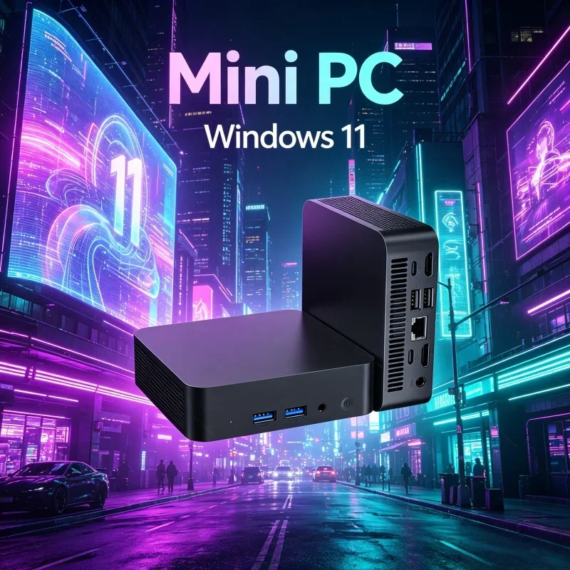 2026 Latest I3-6006U Portable Mini Desktop PC Windows 11 16GB RAM 1TB SSD Lightweight Gaming Gamer Computer
