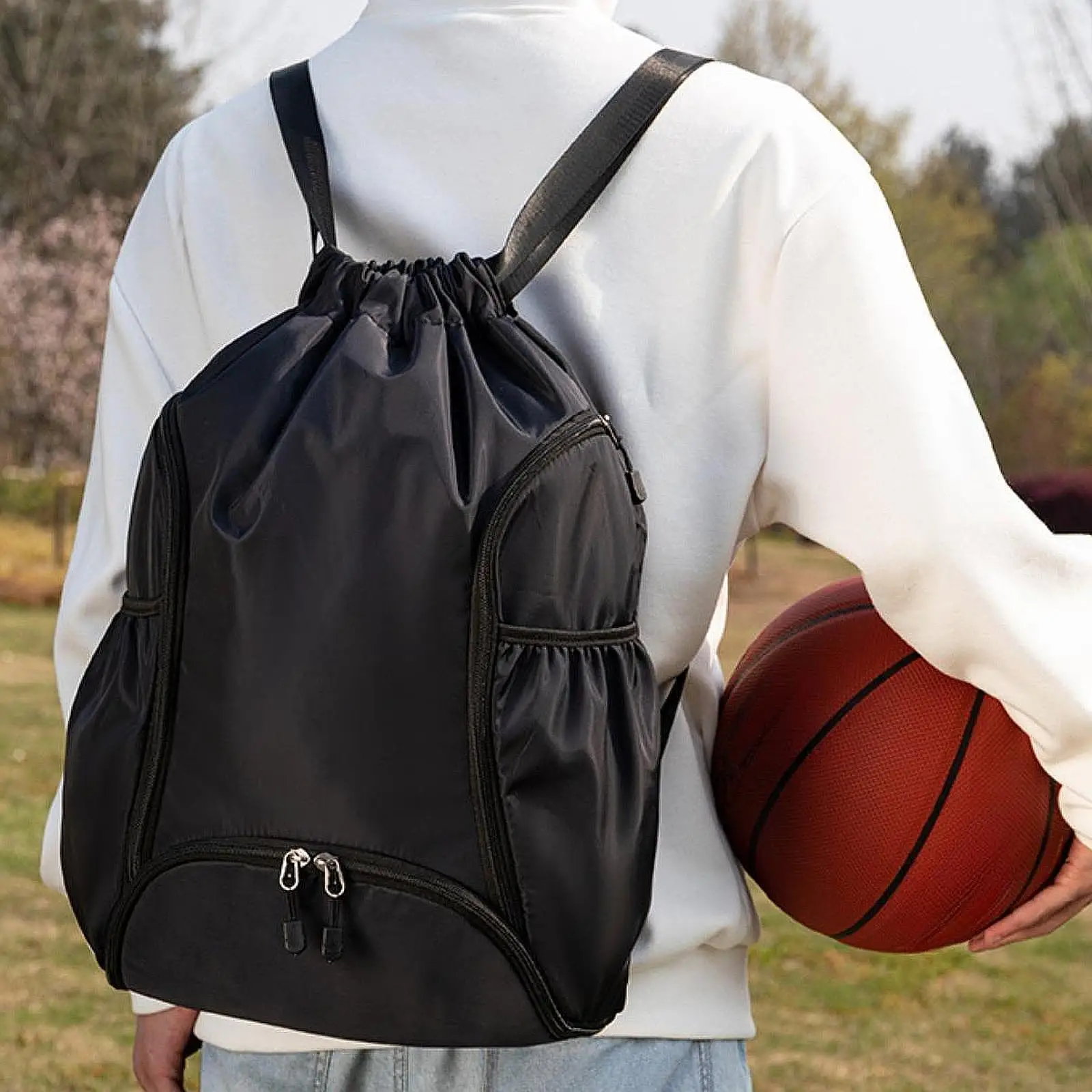 Basketball Backpack Sport Bag Carrying Bag Comfortable for Boys Portable Sports Training Equipment Bag Gym Bag for Football