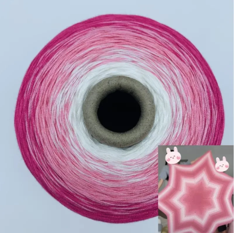 

1000g Ombre Color DIY Handmade Crochet Knitting Material for Bouquet Blanket Seven-Star Blanket Cloak Craft